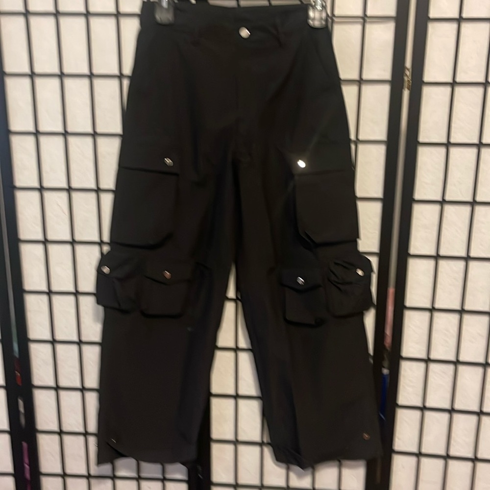 Inflation |  Black Cargo Pants Unisex